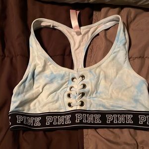 pink sports bra